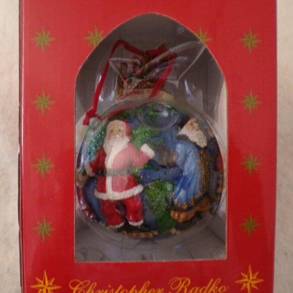 BLACK FRIDAY SALE Christopher Radko Around the World Christmas Ornament Santa - Picture 4 of 7